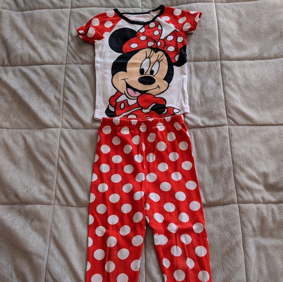 Girls Minnie Mouse Pajama Set bundle 4T - Picture 4 of 7